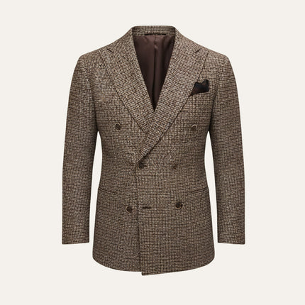 Men’s Wedding Blazer with Check Pattern