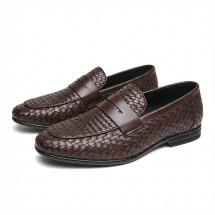 Men’s Woven Penny Loafers
