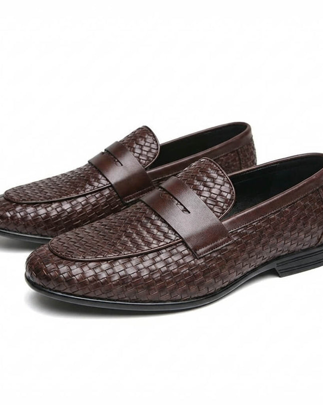 Men’s Woven Penny Loafers
