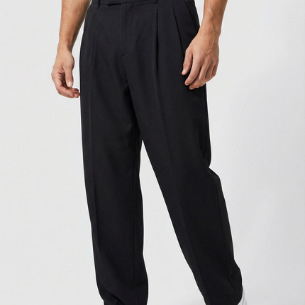 Men's Fitted Trousers Tailored Elegant Style
