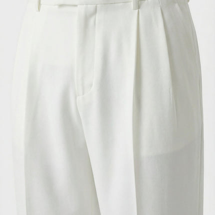 Men's Fitted Trousers Tailored Elegant Style