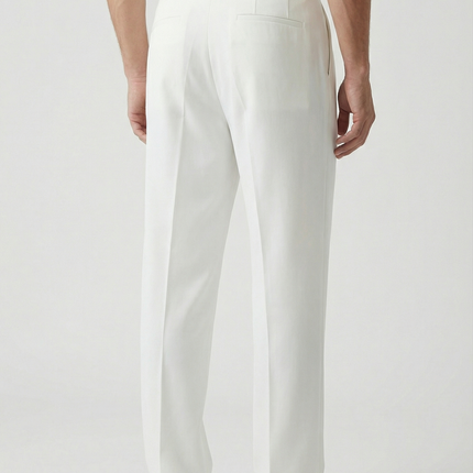 Men's Fitted Trousers Tailored Elegant Style