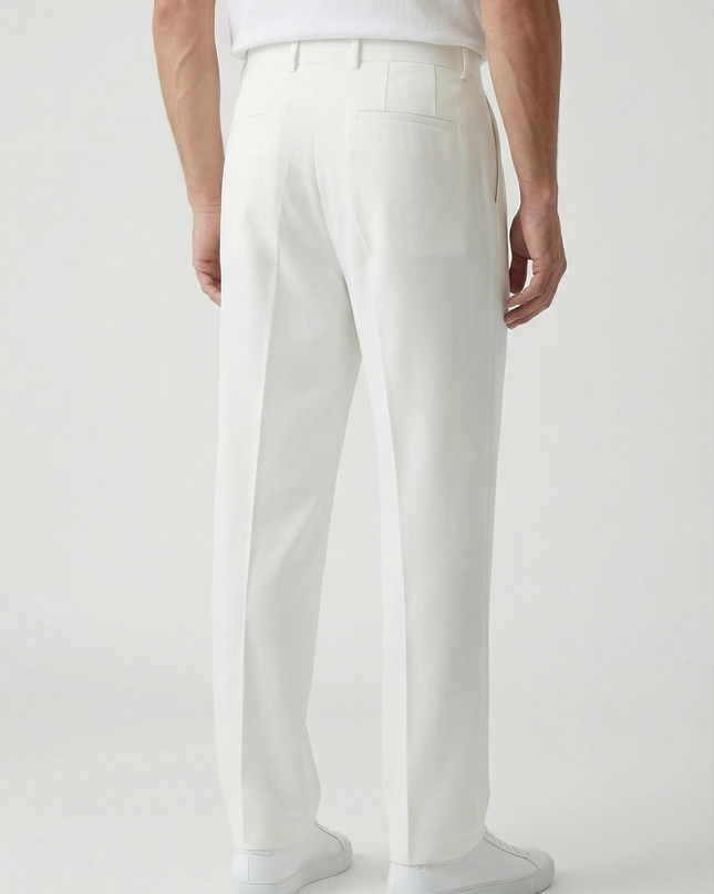 Men's Fitted Trousers Tailored Elegant Style