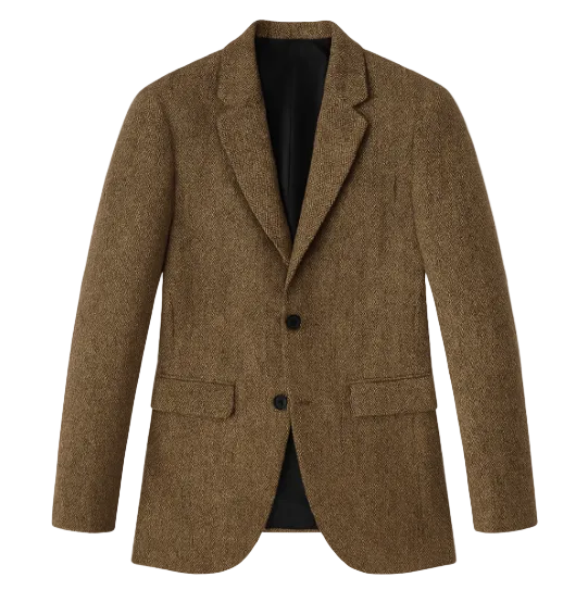 Men's Herringbone Tweed Blazer