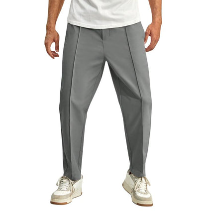 Men’s Tapered Pants with Front Crease