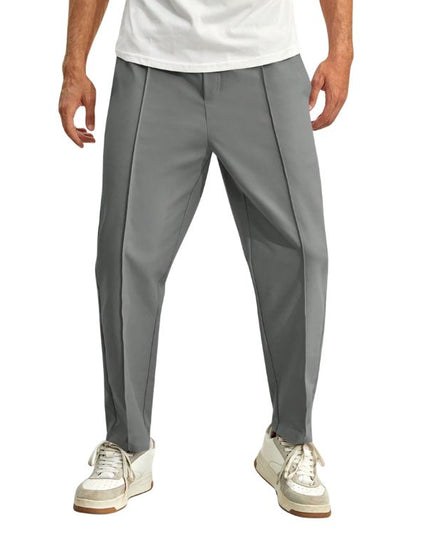Men’s Tapered Pants with Front Crease