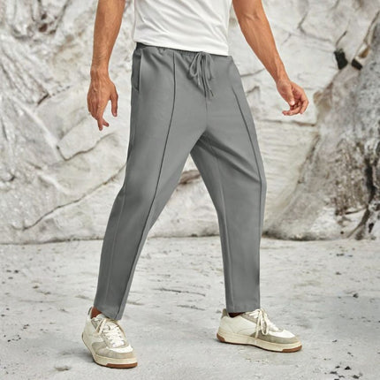 Men’s Tapered Pants with Front Crease