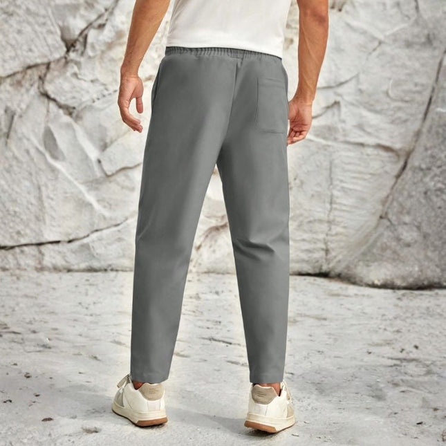Men’s Tapered Pants with Front Crease