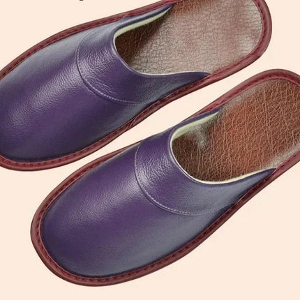 Merrick | Orthopedic Men's Slides – Leather House Slippers