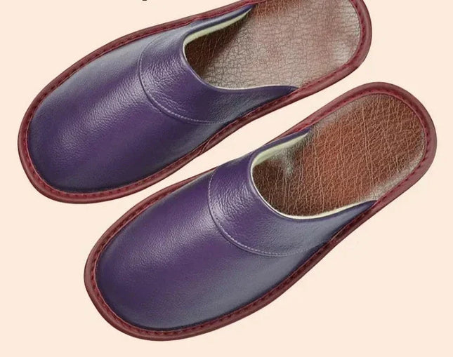 Merrick | Orthopedic Men's Slides – Leather House Slippers