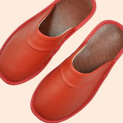 Merrick | Orthopedic Men's Slides – Leather House Slippers