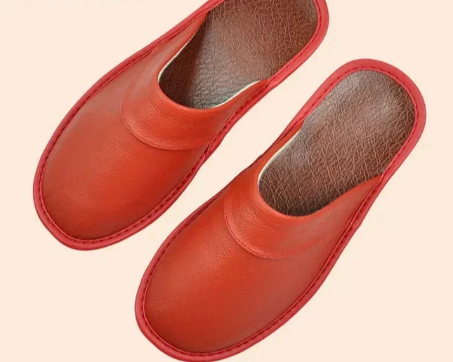 Merrick | Orthopedic Men's Slides – Leather House Slippers