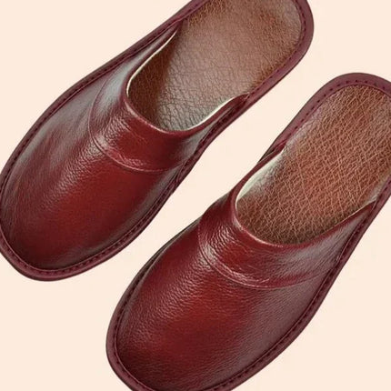 Merrick | Orthopedic Men's Slides – Leather House Slippers