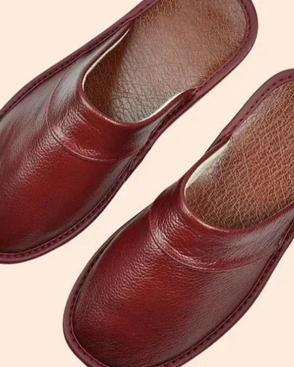 Merrick | Orthopedic Men's Slides – Leather House Slippers