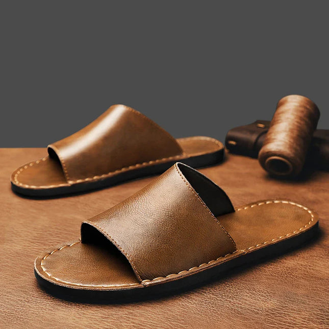 Nico | Minimalist Men's Sandals – Leather Slide