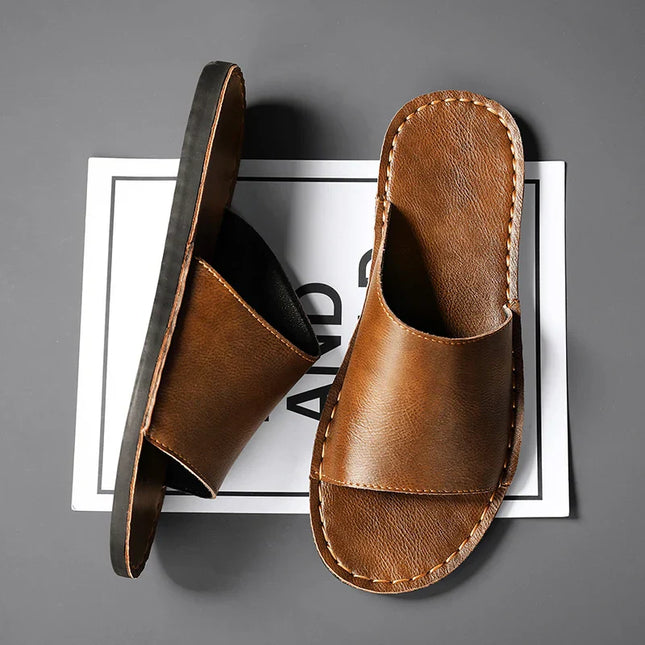 Nico | Minimalist Men's Sandals – Leather Slide