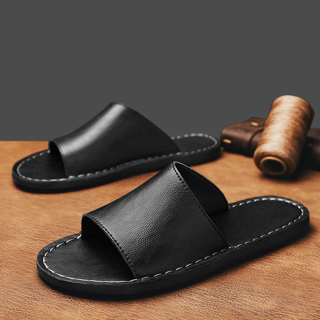Nico | Minimalist Men's Sandals – Leather Slide