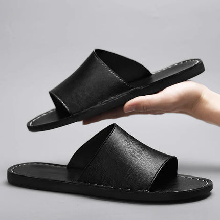 Nico | Minimalist Men's Sandals – Leather Slide