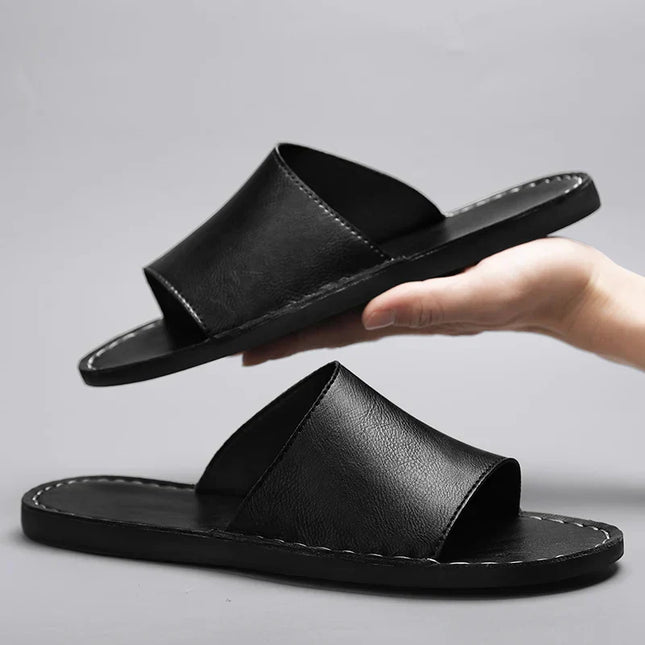 Nico | Minimalist Men's Sandals – Leather Slide
