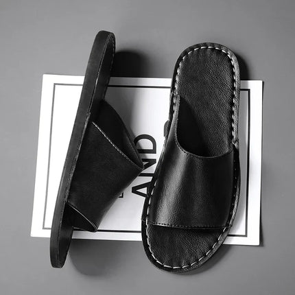 Nico | Minimalist Men's Sandals – Leather Slide