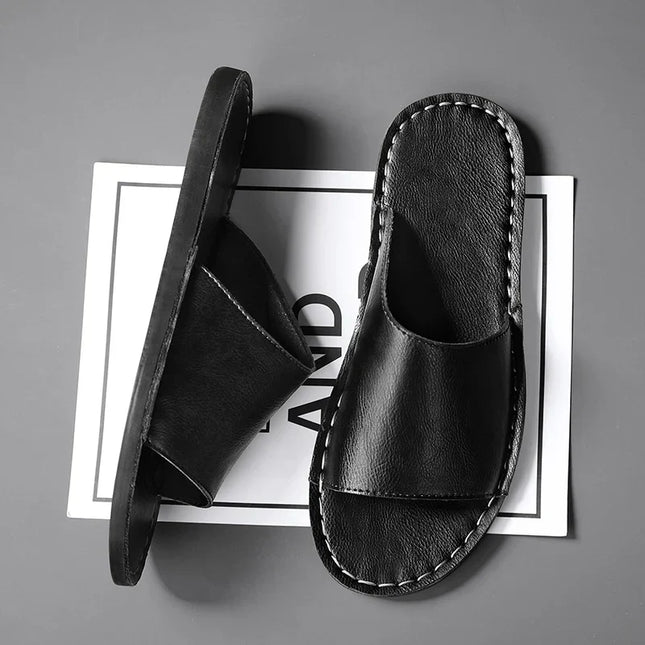 Nico | Minimalist Men's Sandals – Leather Slide