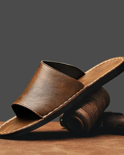Nico | Minimalist Men's Sandals – Leather Slide