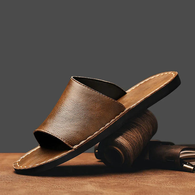 Nico | Minimalist Men's Sandals – Leather Slide