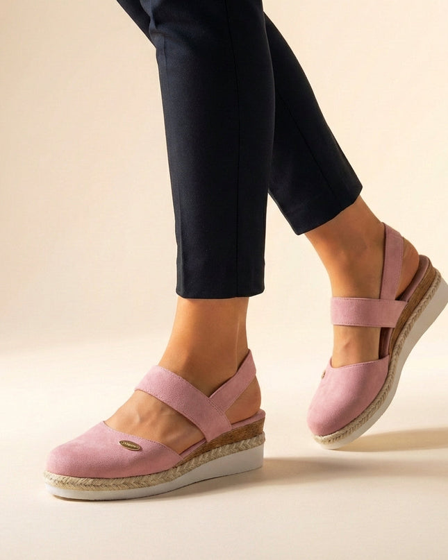 Noelle | Comfortable Espadrille Sandals – Platform Slingback