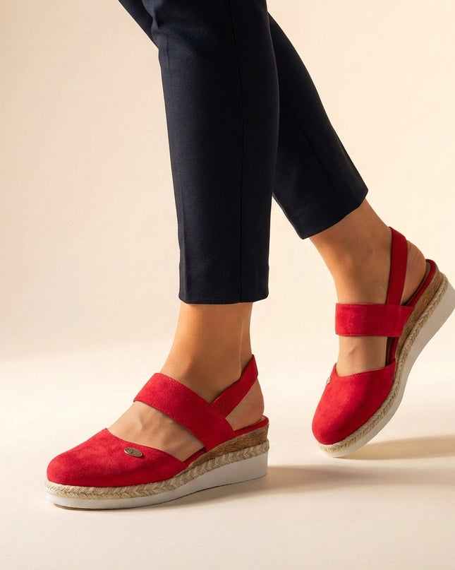Noelle | Comfortable Espadrille Sandals – Platform Slingback