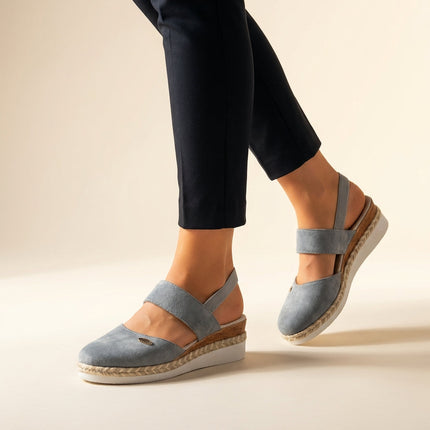 Noelle | Comfortable Espadrille Sandals – Platform Slingback