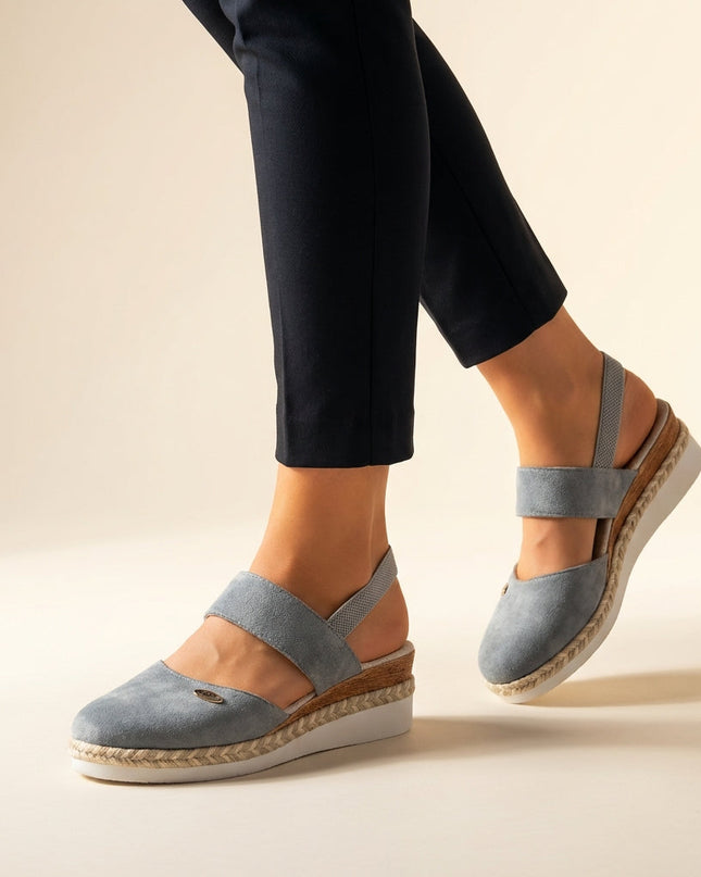 Noelle | Comfortable Espadrille Sandals – Platform Slingback