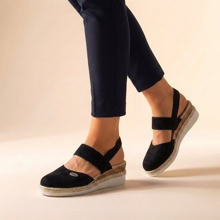 Noelle | Comfortable Espadrille Sandals – Platform Slingback