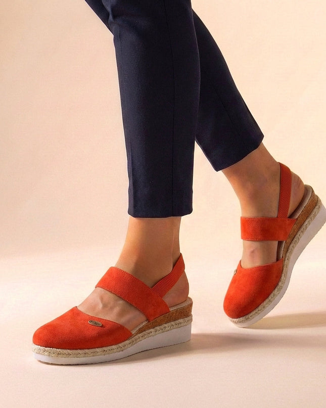 Noelle | Comfortable Espadrille Sandals – Platform Slingback