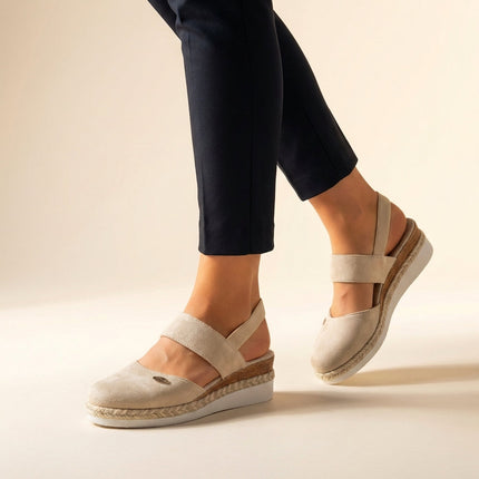 Noelle | Comfortable Espadrille Sandals – Platform Slingback