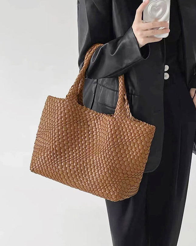 Ondine | Textured Tote Bag – Large Woven Carryall Style