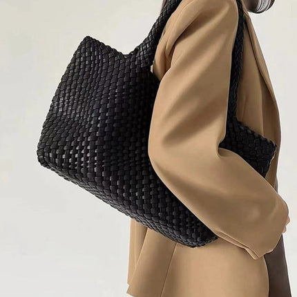 Ondine | Textured Tote Bag – Large Woven Carryall Style
