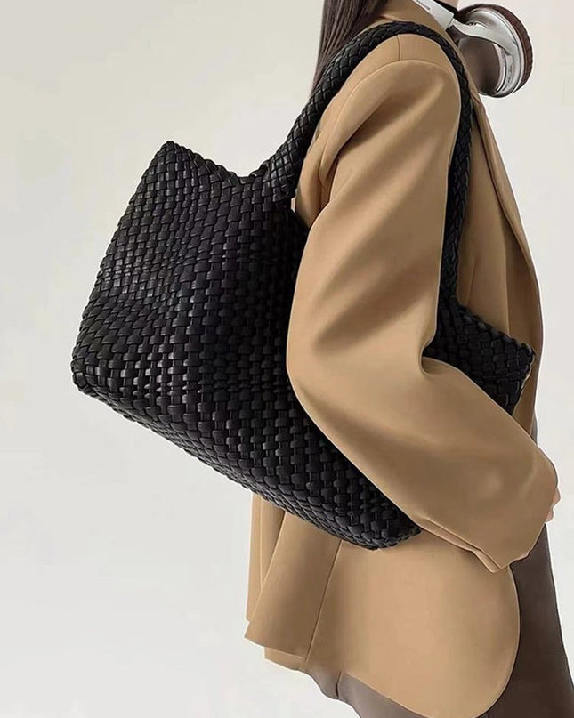 Ondine | Textured Tote Bag – Large Woven Carryall Style