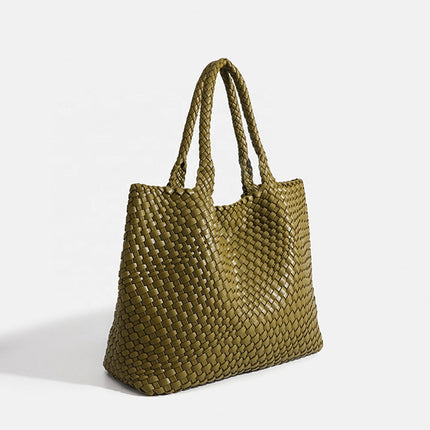 Ondine | Textured Tote Bag – Large Woven Carryall Style