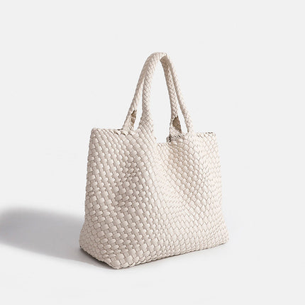 Ondine | Textured Tote Bag – Large Woven Carryall Style