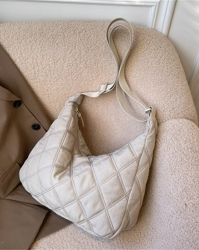 Ottilie | Soft-Structured Shoulder Bag – Quilted Puffer Style