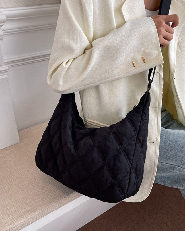 Ottilie | Soft-Structured Shoulder Bag – Quilted Puffer Style