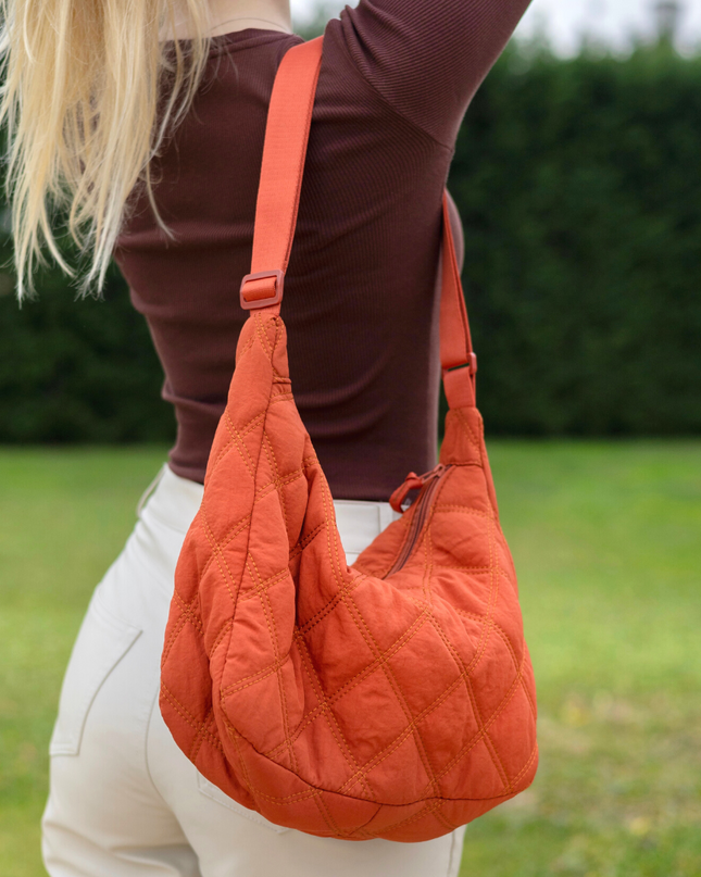 Ottilie | Soft-Structured Shoulder Bag – Quilted Puffer Style