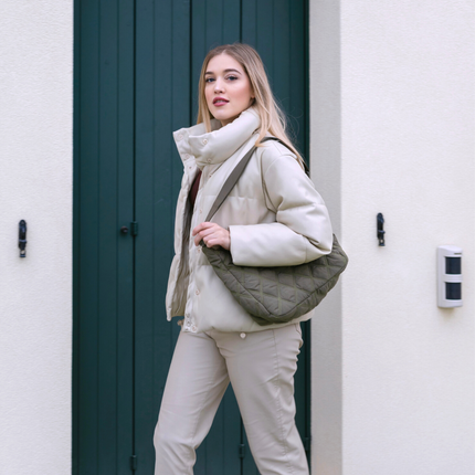 Ottilie | Soft-Structured Shoulder Bag – Quilted Puffer Style