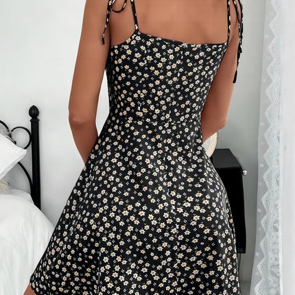Rosalie | Floral Mini Dress – Women's Strappy Summer Style