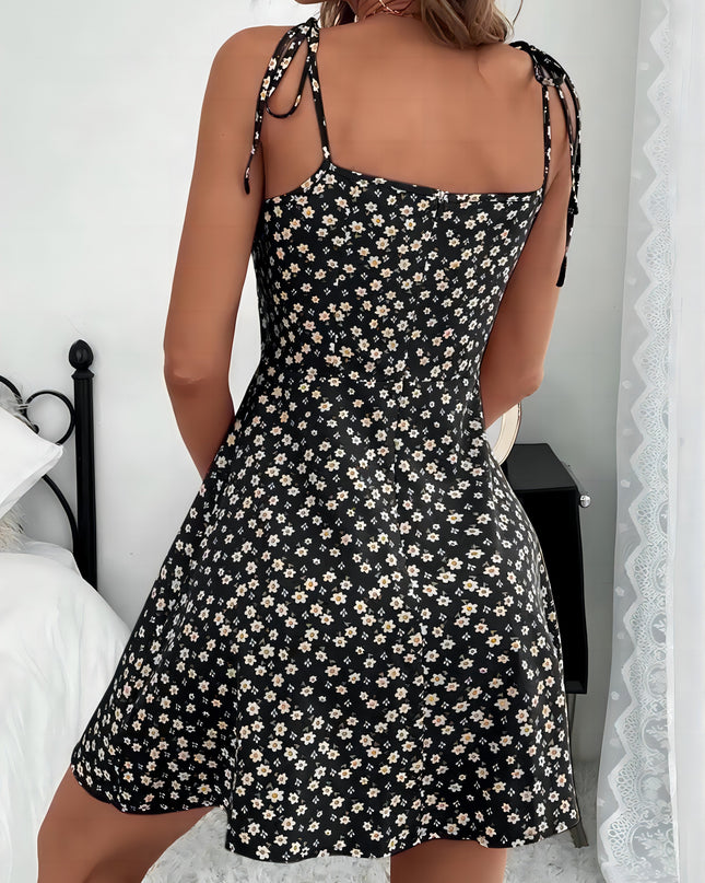 Rosalie | Floral Mini Dress – Women's Strappy Summer Style