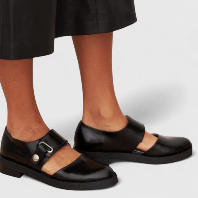 Rowan | Women's Chunky Mary Jane Flats – Wide Strap