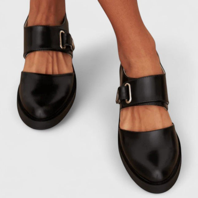 Rowan | Women's Chunky Mary Jane Flats – Wide Strap