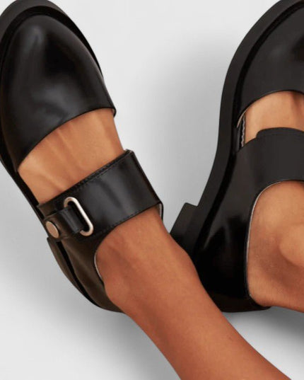 Rowan | Women's Chunky Mary Jane Flats – Wide Strap