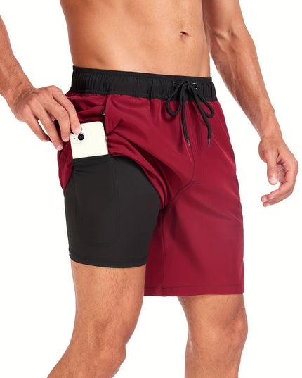 Ryland | Quick-Dry Swim Shorts – Men's Compression Liner Style