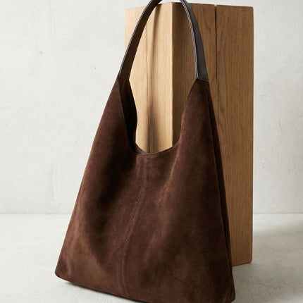 Sabine | Luxe Women's Tote Bag – Vegan Suede Hobo Style